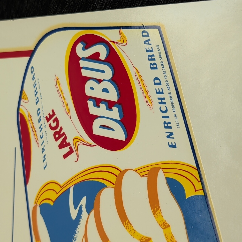 Vintage Debus Bread Store Hours Advertisement White Bread - Picture 2 of 9